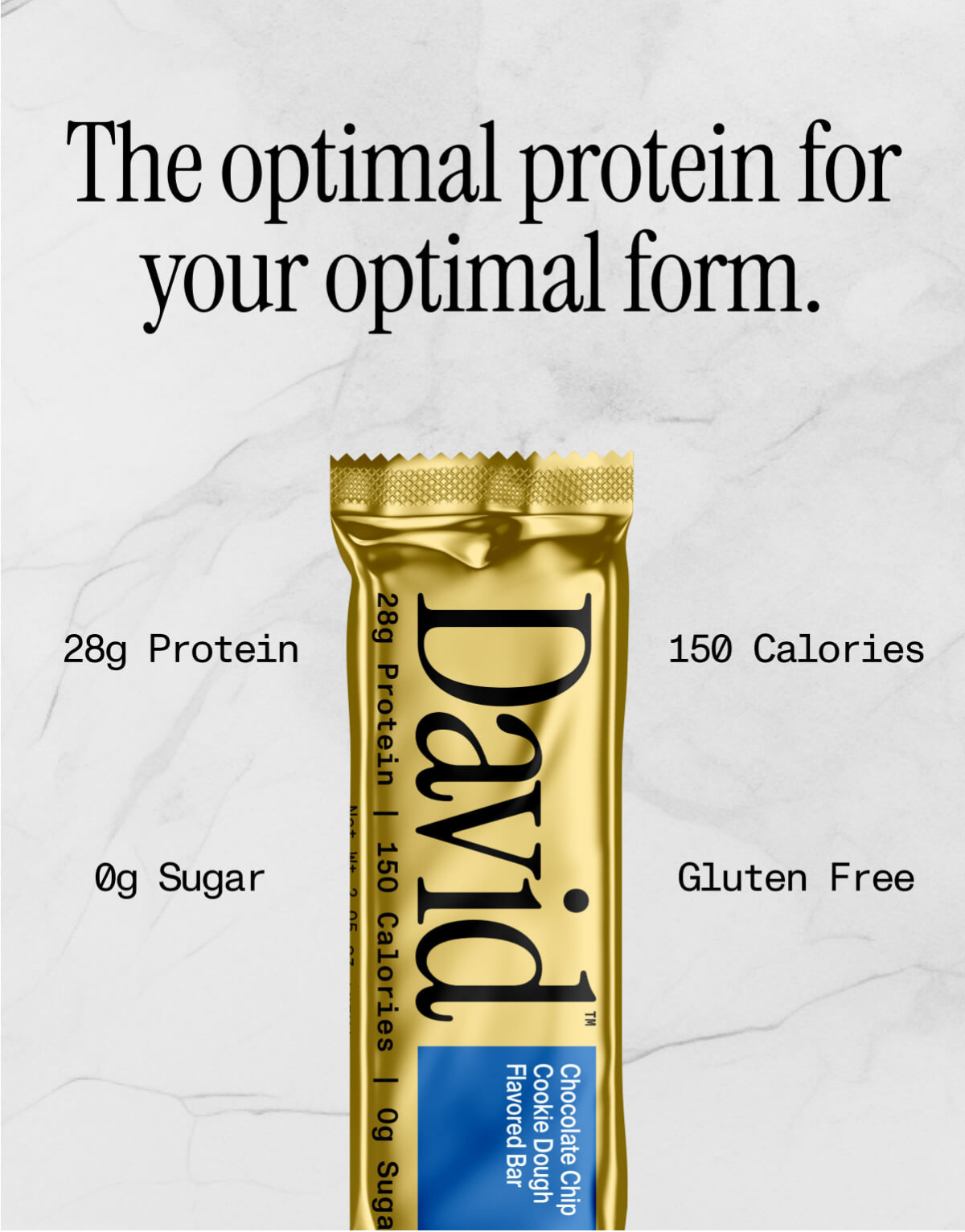 David High Protein Bars No Sugar - Sugar Free Protein Bars, Low Carb, Gluten Free - 28g of Protein, 150 Calories - Pack of 12