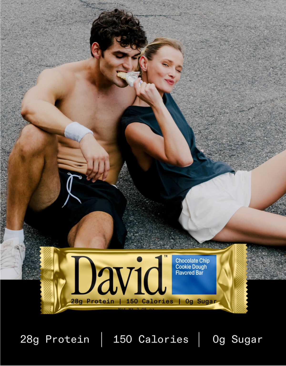 David High Protein Bars No Sugar - Sugar Free Protein Bars, Low Carb, Gluten Free - 28g of Protein, 150 Calories - Pack of 12